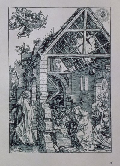 De aanbidding der herders door Albrecht Dürer